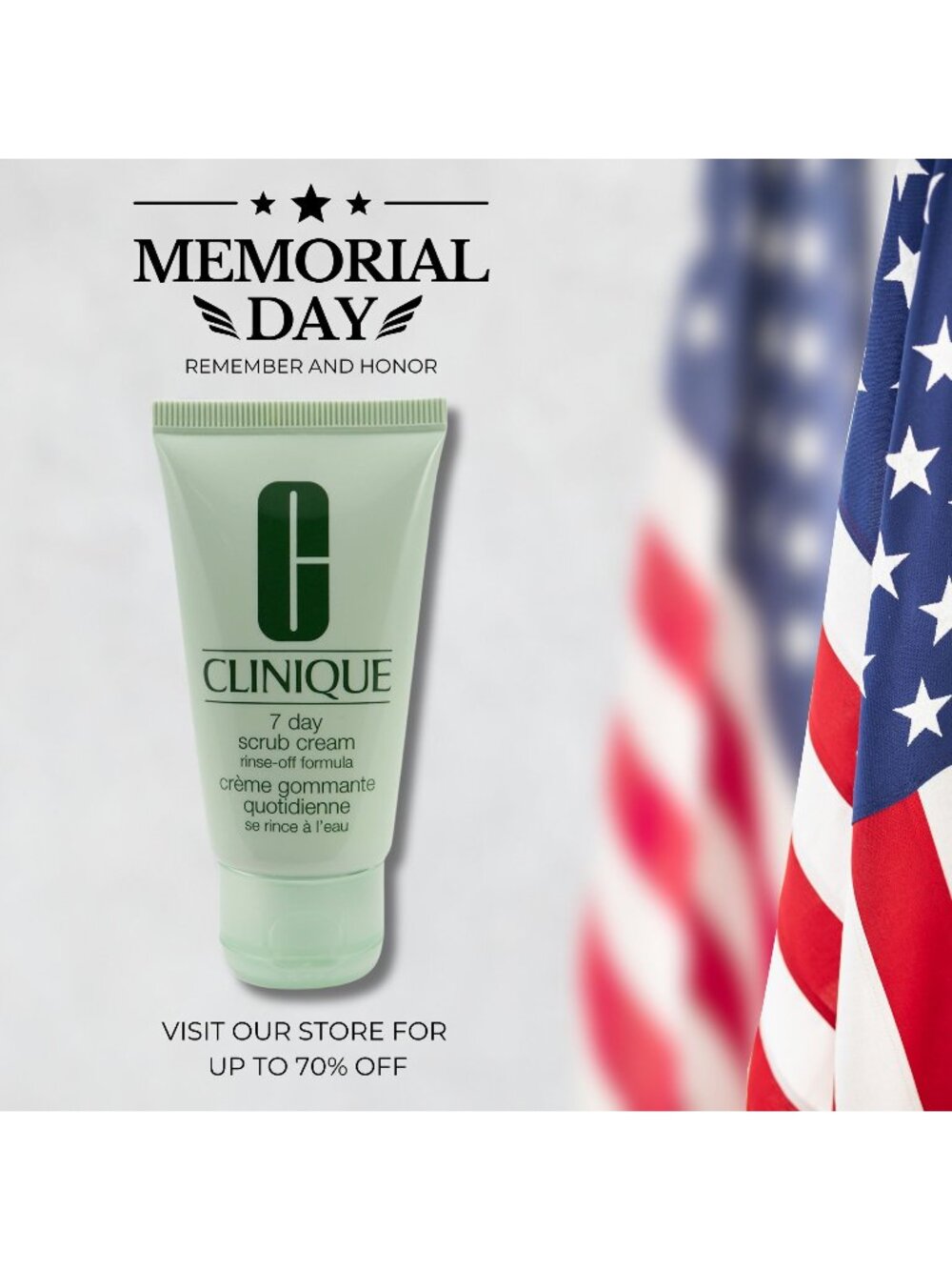 Clinique 7 Day Face Scrub Cream 30ml Rinse-Off Formula